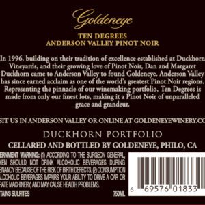 Goldeneye Ten Degree Pinot Noir - Image 3